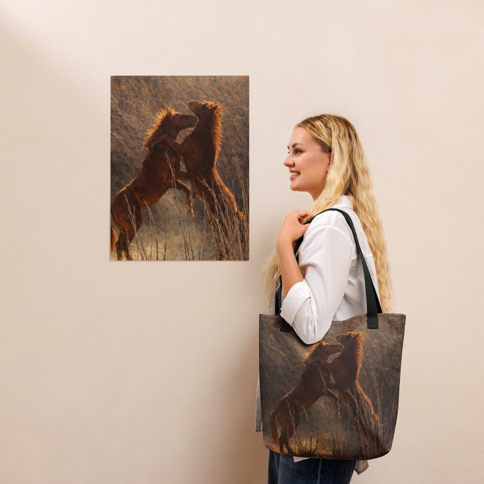 Salt River Yearlings Playfight Tote – Painterly Edition - Image 13