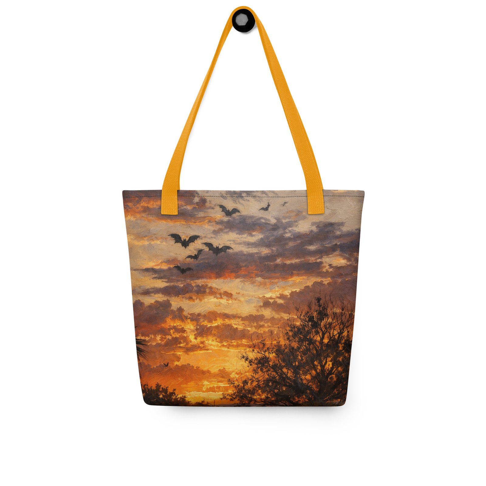 Sunrise With Bats Tote β Original Photo Turned Painterly Artwork - Image 3