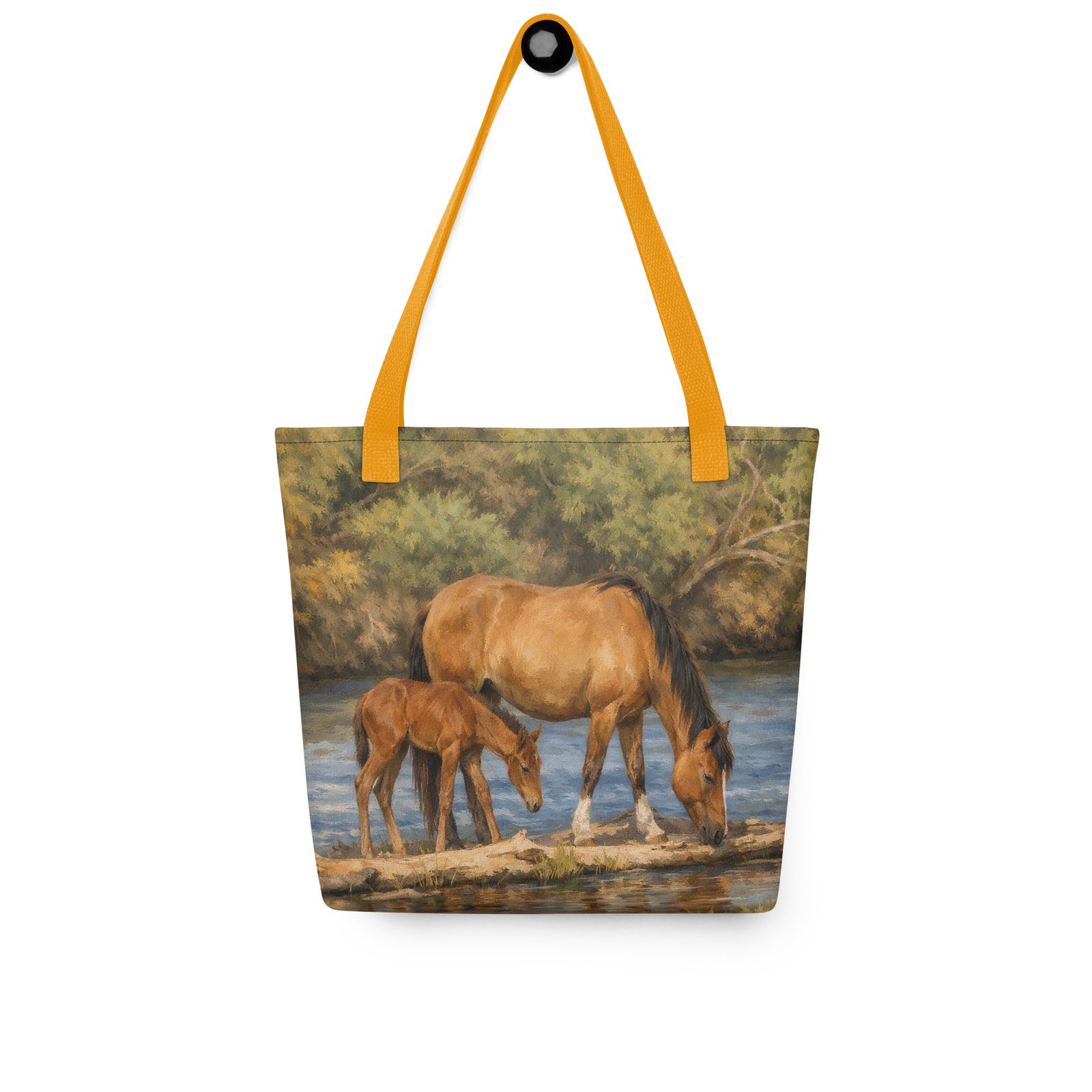 In Tribute to the Salt River Mare & Foal β Painterly Tote - Image 3