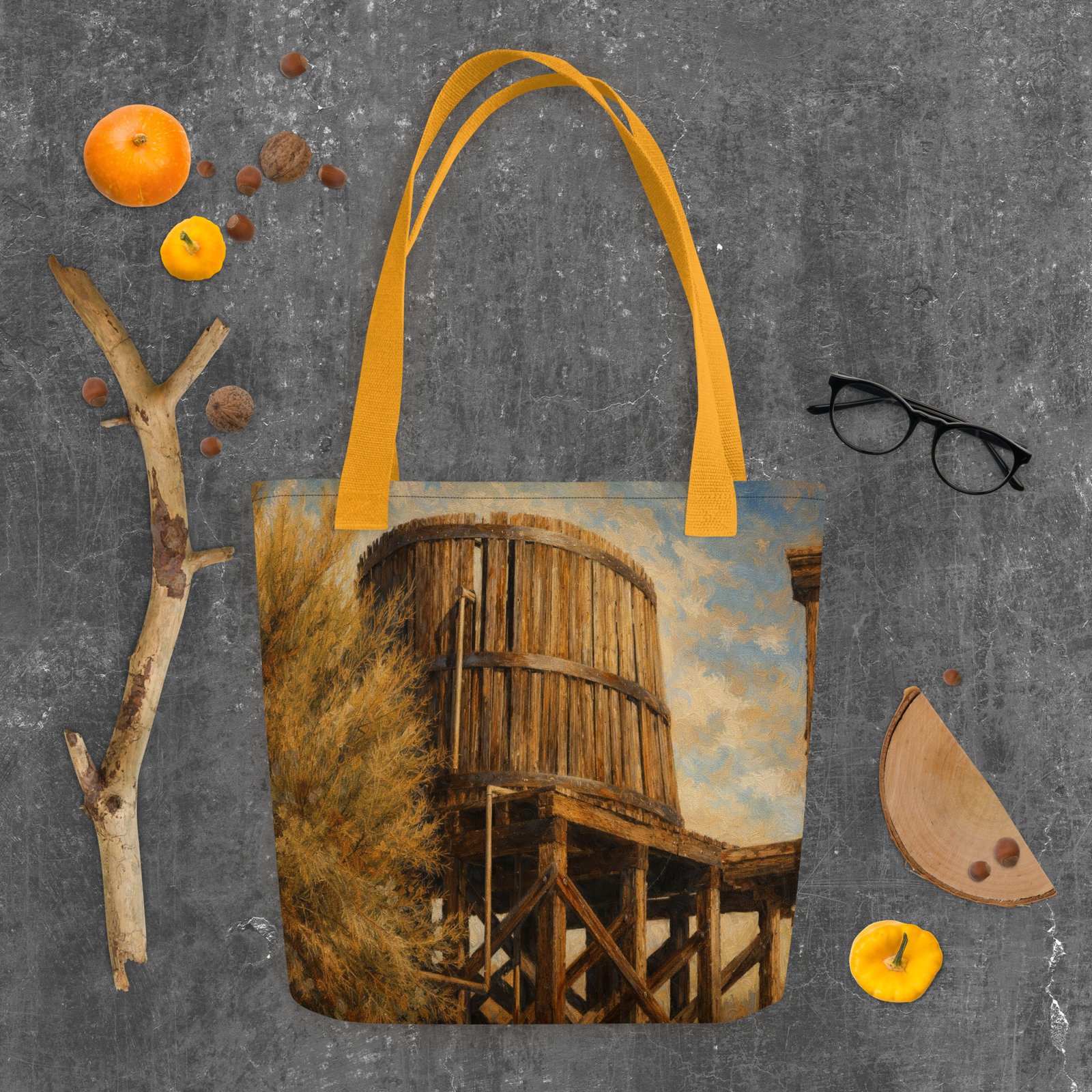 Goldfield Water Tower Tote – Painterly Edition - Image 11