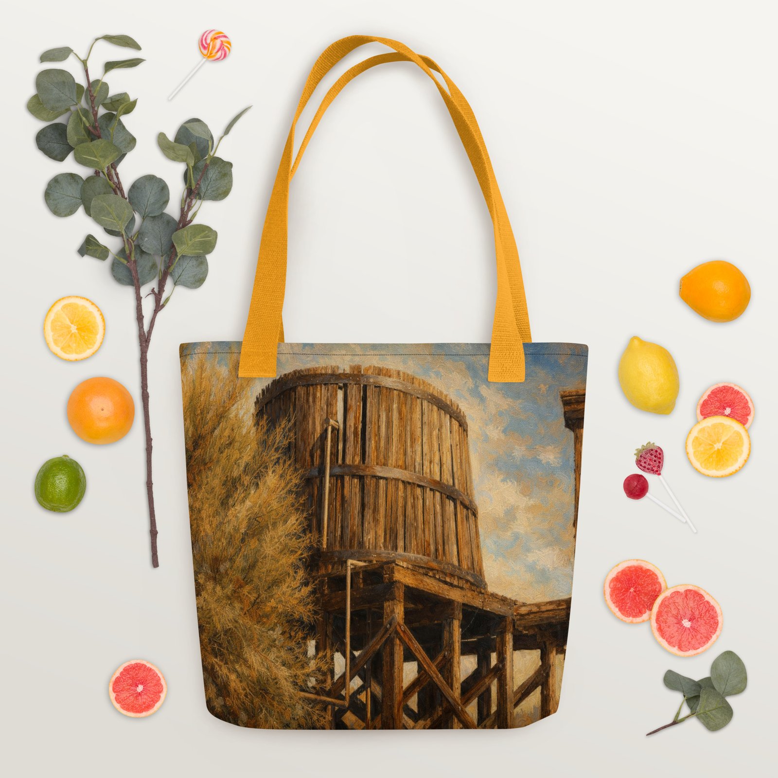 Goldfield Water Tower Tote – Painterly Edition - Image 13