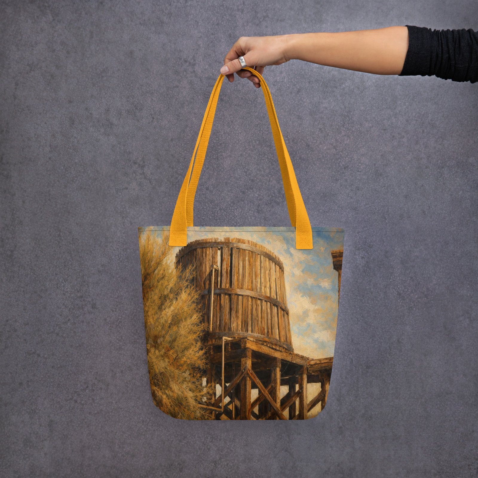 Goldfield Water Tower Tote – Painterly Edition - Image 8