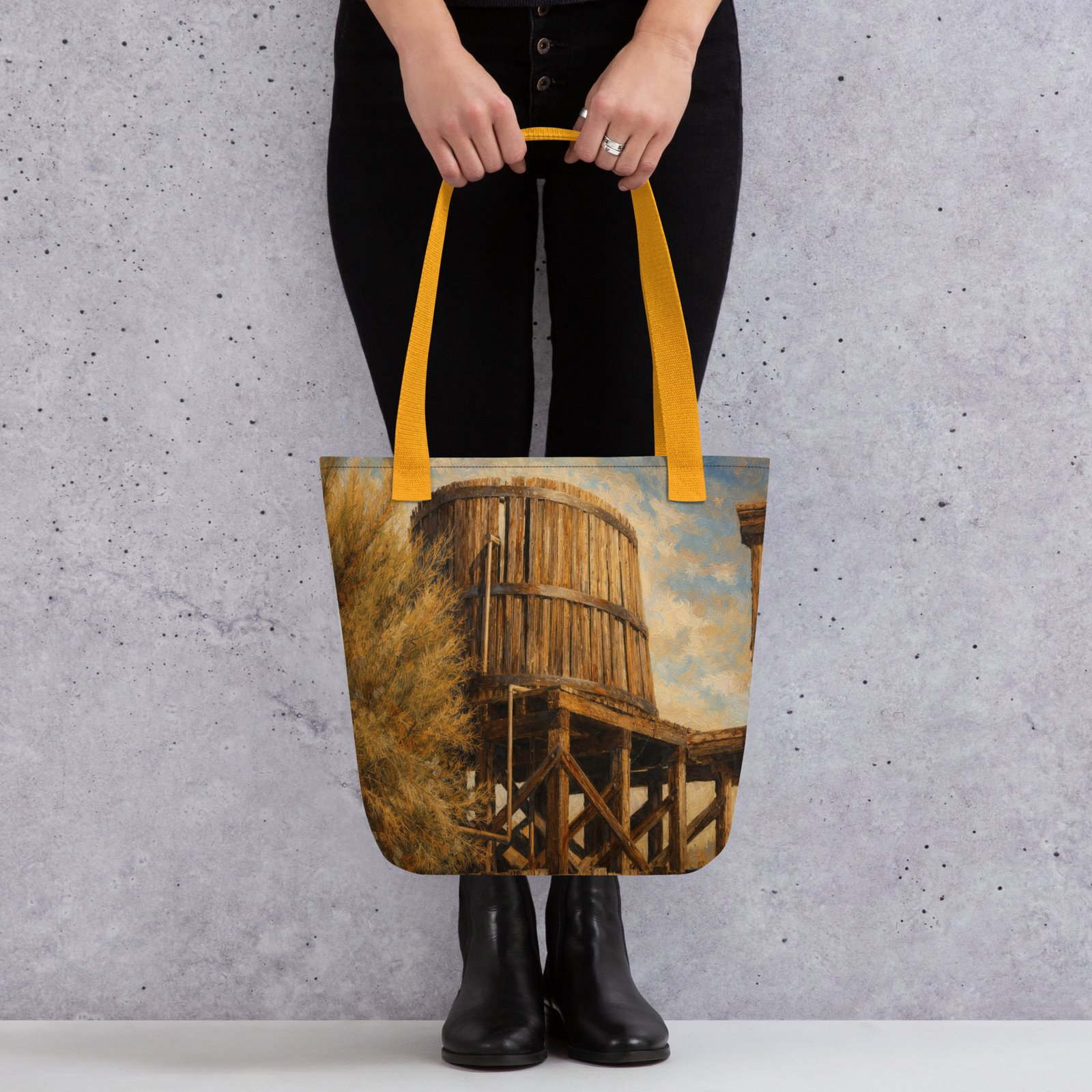 Goldfield Water Tower Tote – Painterly Edition - Image 6