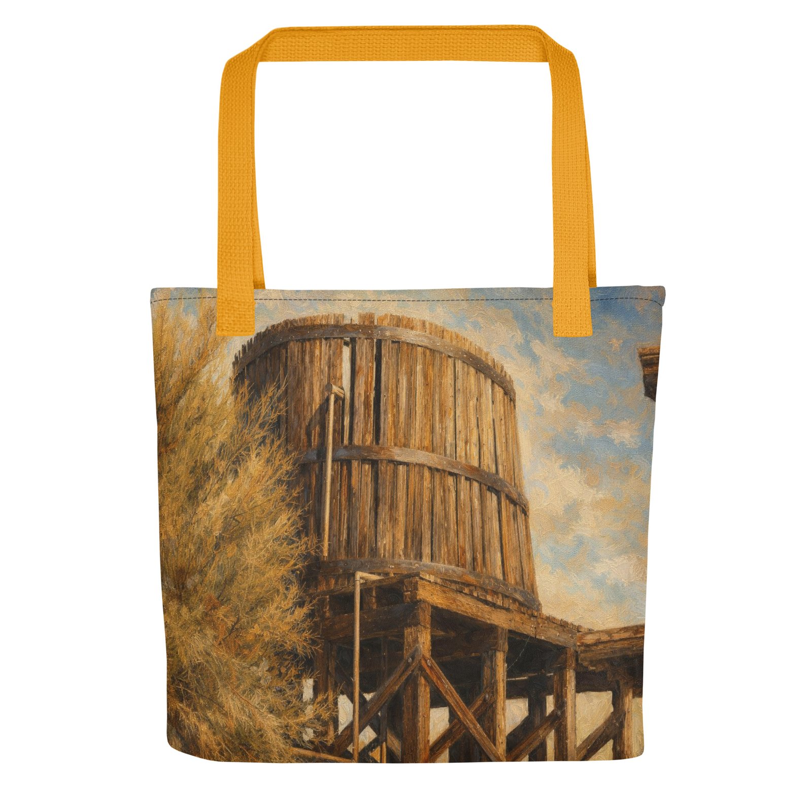 Goldfield Water Tower Tote – Painterly Edition - Image 4